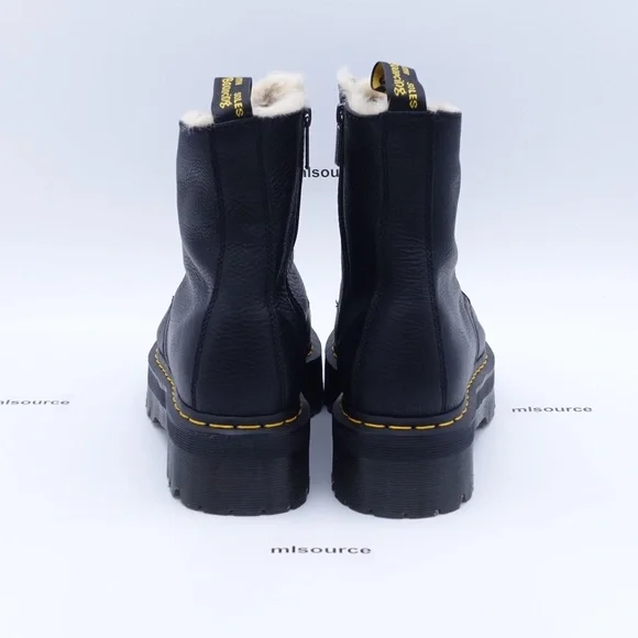 NEW Dr. Martens Women's Jadon Faux Fur Lined 8 Eye Platform Water Resistant Boot - Picture 4 of 12